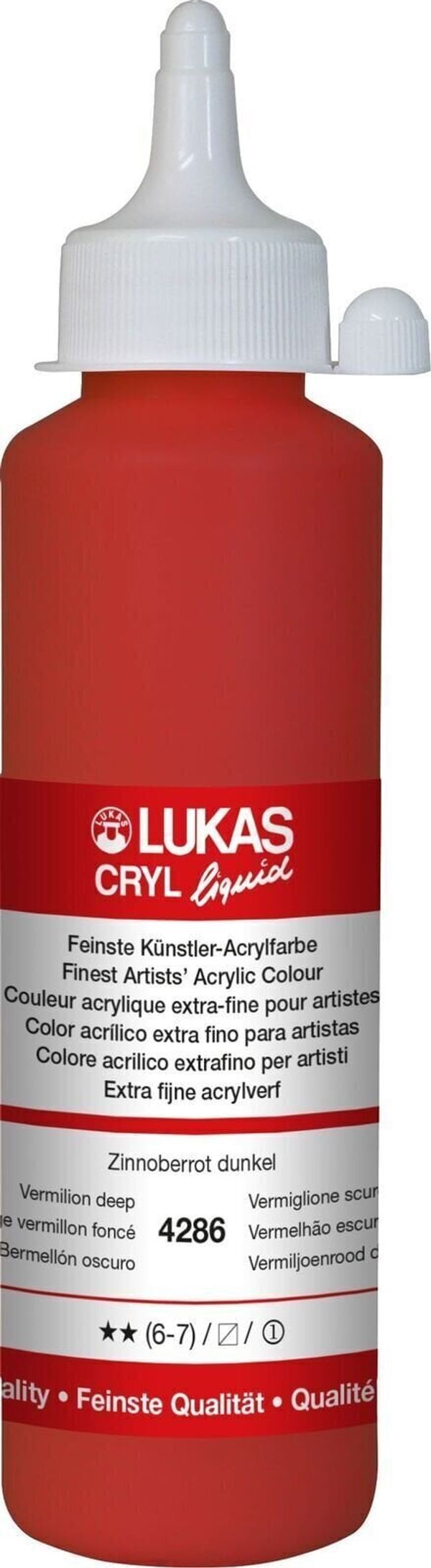Lukas Lukas Cryl Liquid АКРИЛНА боя Vermilion Deep 250 ml 1 бр
