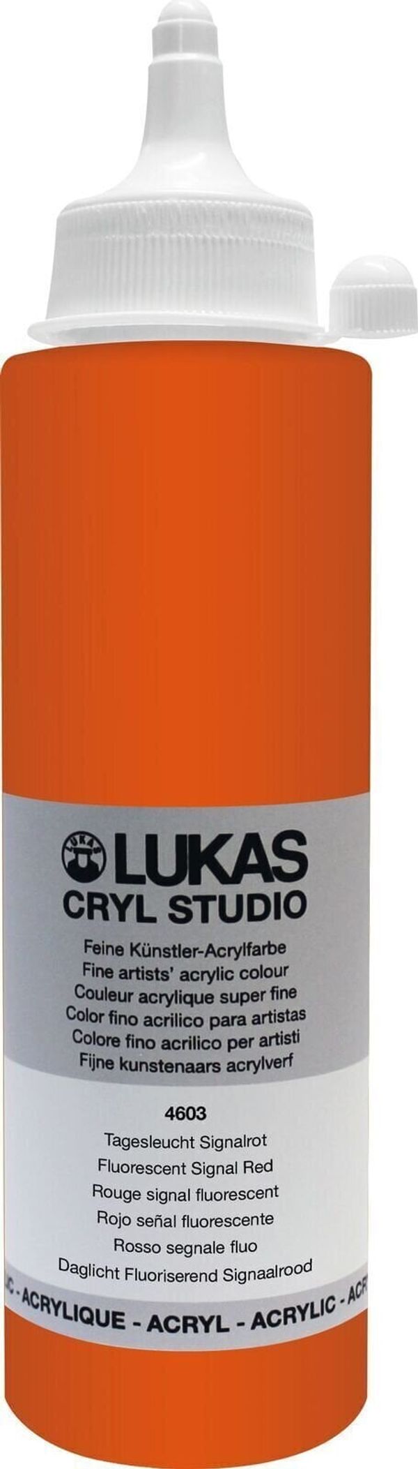 Lukas Lukas Cryl Studio АКРИЛНА боя Fluorescent Signal Red 250 ml 1 бр