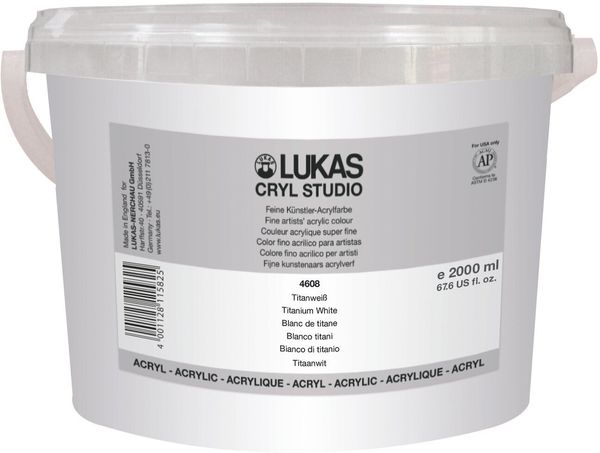 Lukas Lukas Cryl Studio АКРИЛНА боя Titanium White 2 L 1 бр