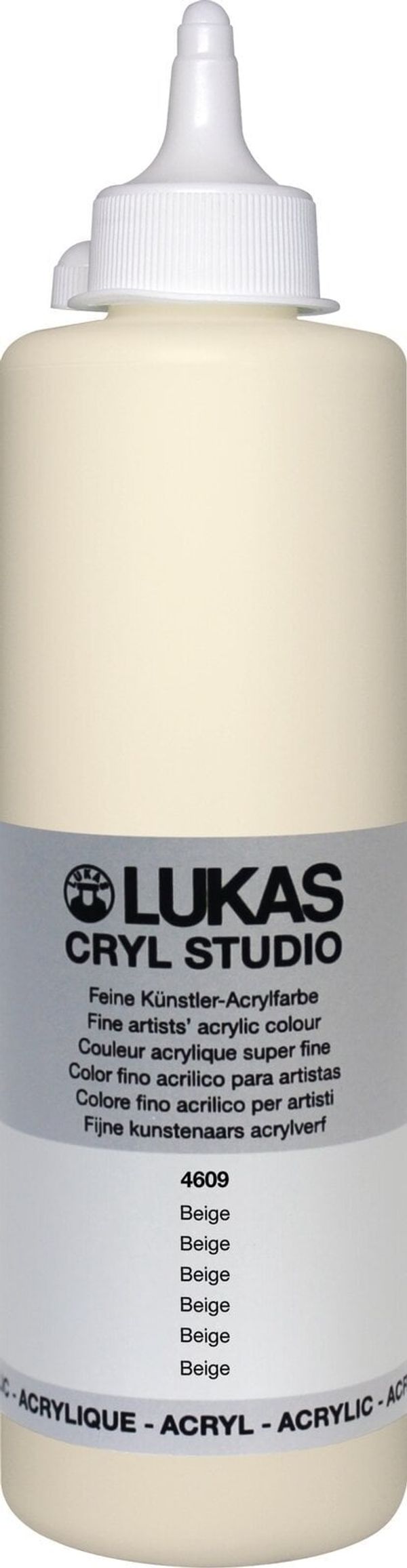 Lukas Lukas Cryl Studio Plastic Bottle АКРИЛНА боя Бежов 500 ml 1 бр