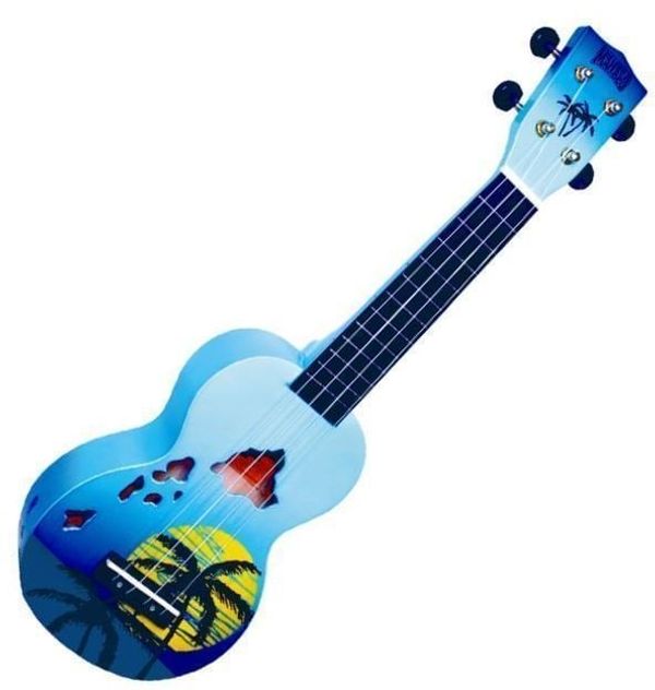 Mahalo Mahalo Hawaii Сопрано укулеле Hawaii Blue Burst