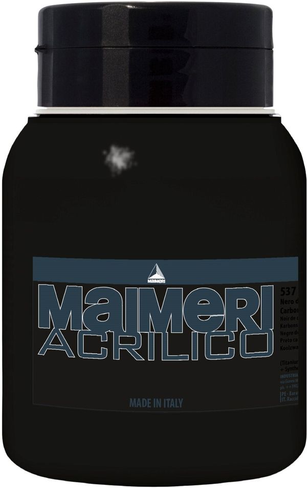 Maimeri Maimeri Acrilico АКРИЛНА боя Carbon Black 537 1000 ml 1 бр