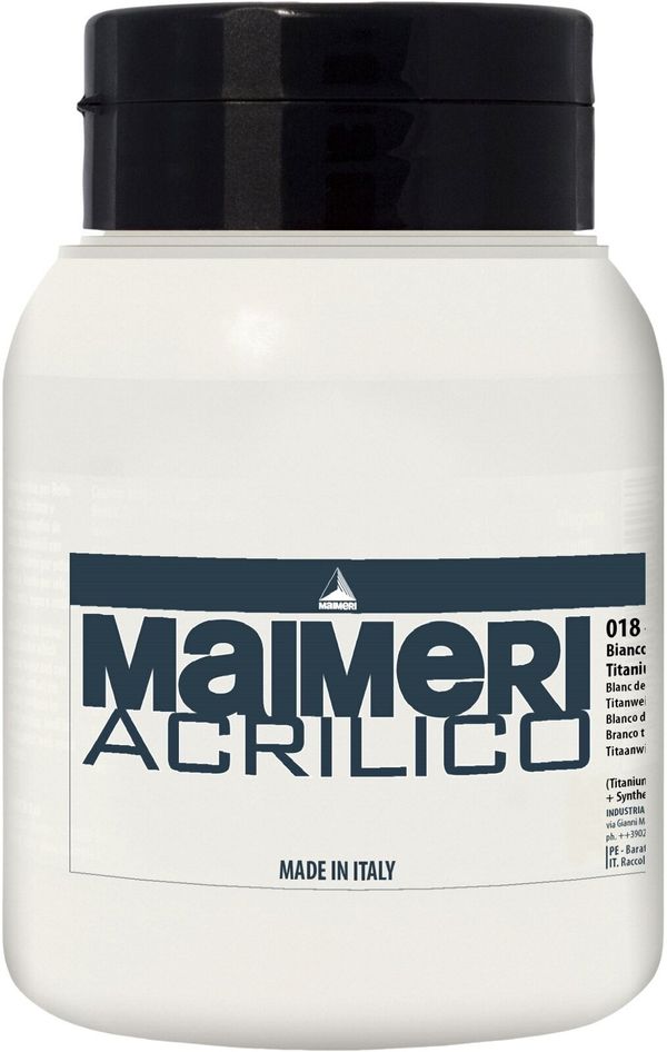 Maimeri Maimeri Acrilico АКРИЛНА боя Titanium White 018 1000 ml 1 бр
