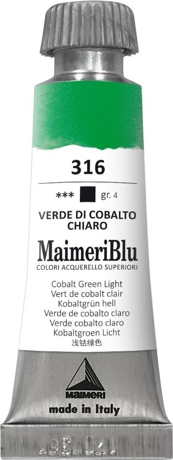 Maimeri Maimeri Blu Акварелна боя Cobalt Green Light 316 12 ml 1 бр