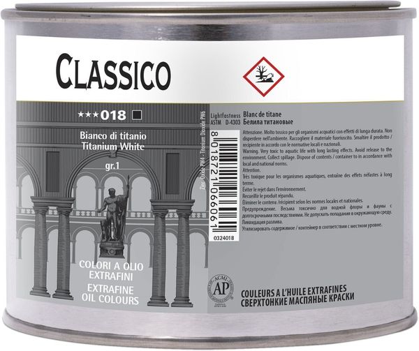 Maimeri Maimeri Classico Маслена боя Titanium White 500 ml 1 бр