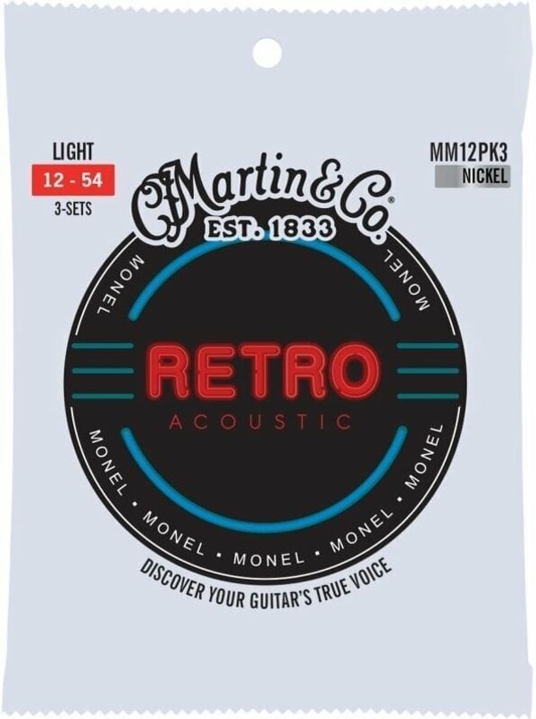 Martin Martin Retro Light 3-Pack Струни за акустична китара