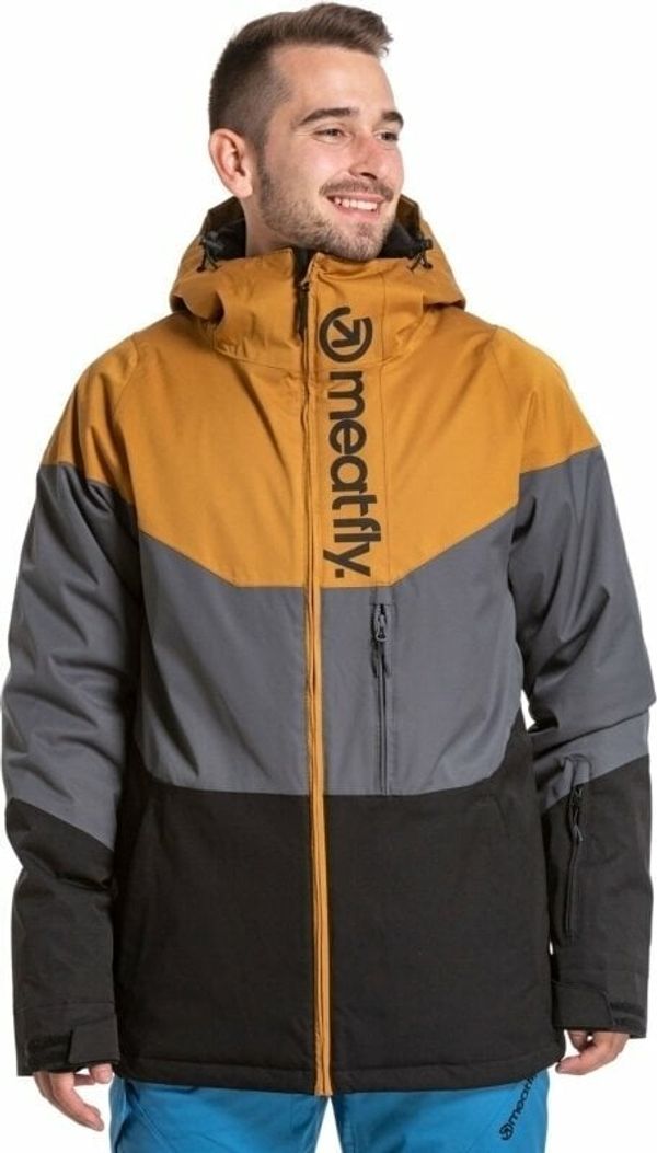 Meatfly Meatfly Hoax Premium SNB & Ski Jacket Wood/Dark Grey/Black XL