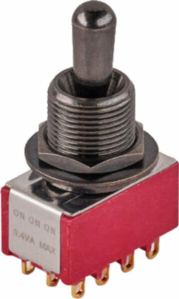 MEC MEC Maxi Toggle Switch M 80019 / B ON/ON/ON 4PDT Черeн