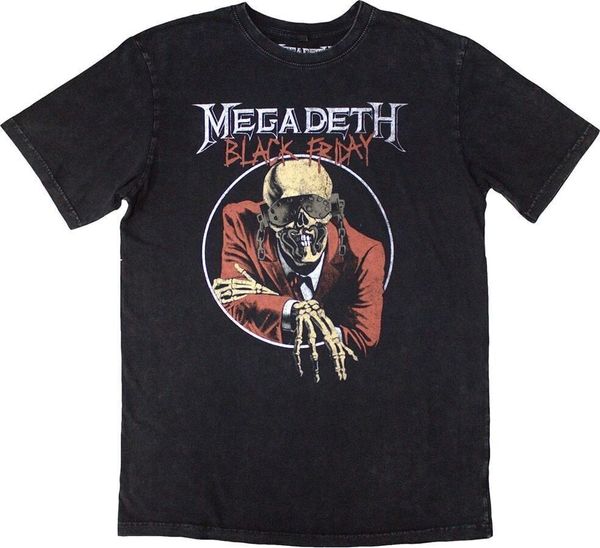 Megadeth Megadeth Риза Black Friday Stone Wash Unisex Charcoal Grey 2XL
