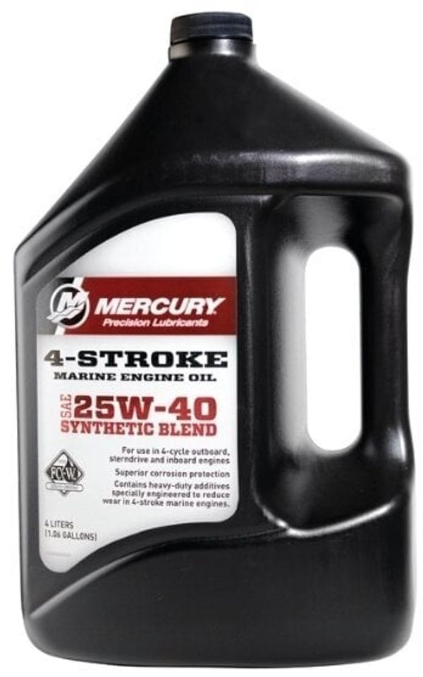 Mercury Mercury 4-Stroke Marine Engine Oil Synthetic Blend 25W-40 4 L Двигателно масло 4-тактово