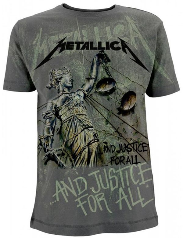 Metallica Metallica Риза And Justice For All Grey XL