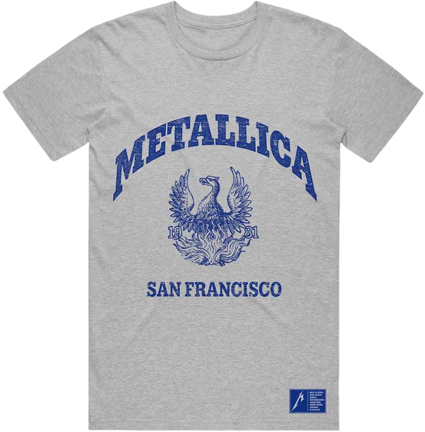 Metallica Metallica Риза College Crest Unisex Grey L