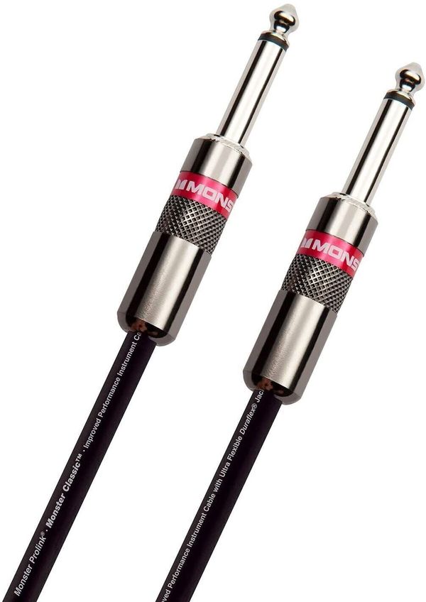 Monster Cable Monster Cable Prolink Classic 21FT Instrument Cable Черeн 6,4 m Директен - Директен