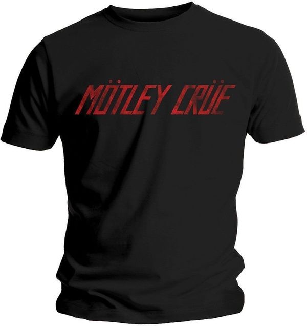 Motley Crue Motley Crue Риза Distressed Logo Unisex Black XL