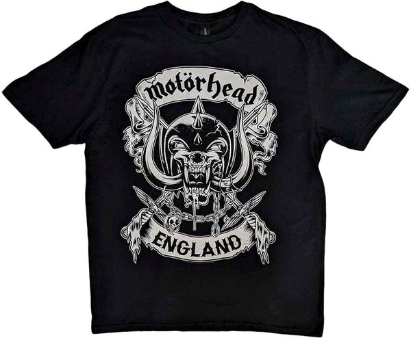 Motörhead Motörhead Риза Crossed Swords England Crest Unisex Black 2XL