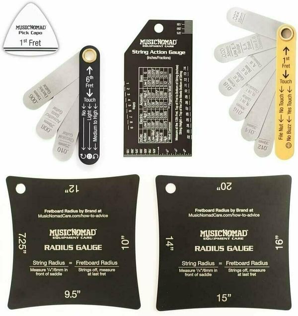 MusicNomad MusicNomad MN604 Precision Setup Gauge Set 6 pcs
