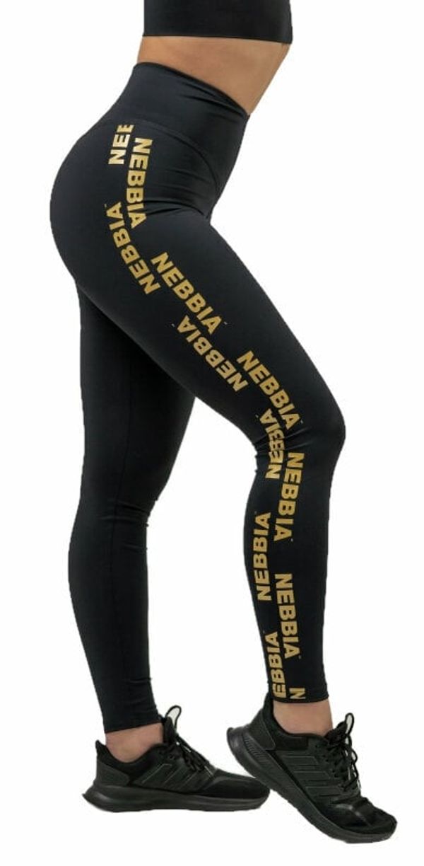 Nebbia Nebbia Classic High Waist Leggings INTENSE Iconic Black/Gold XS Фитнес панталон