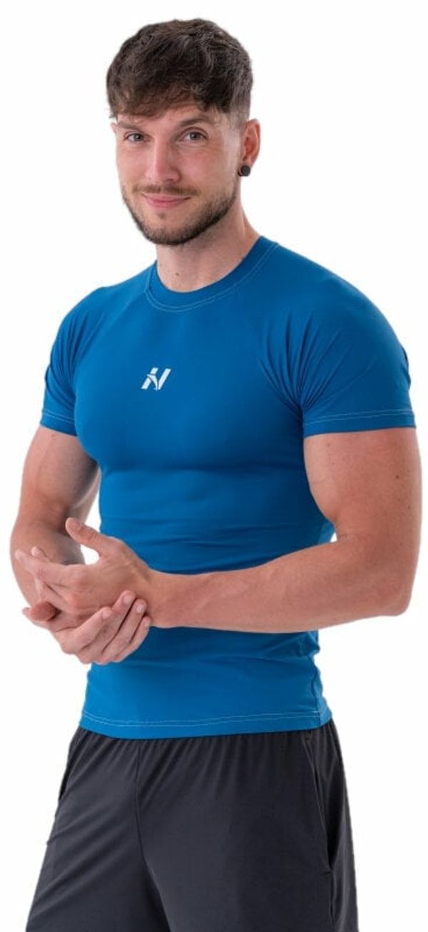 Nebbia Nebbia Functional Slim-fit T-shirt Blue L Фитнес тениска