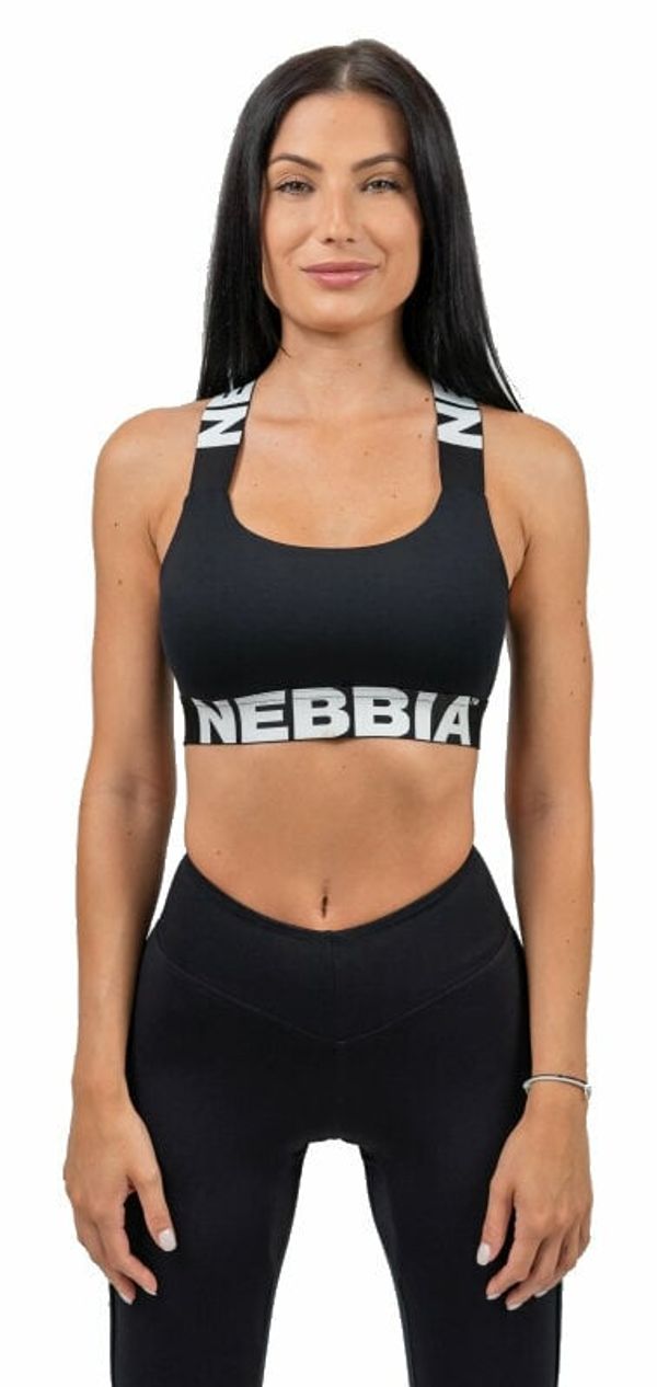 Nebbia Nebbia Medium-Support Criss Cross Sports Bra Iconic Black XS