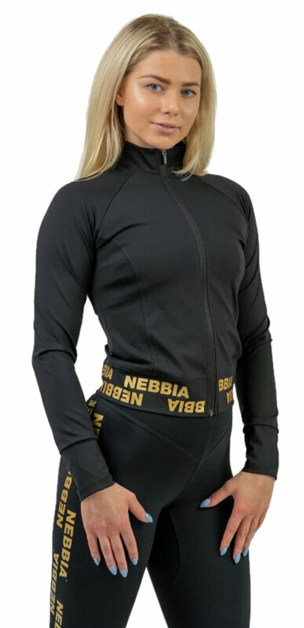 Nebbia Nebbia Zip-Up Jacket INTENSE Warm-Up Black/Gold S Фитнес суичър
