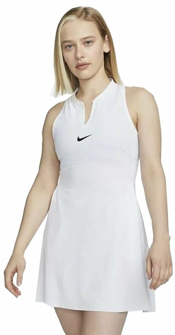 Nike Nike Dri-Fit Advantage Womens Tennis Dress White/Black S Рокля за тенис