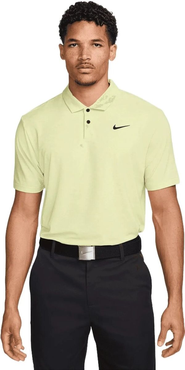 Nike Nike Dri-Fit Tour Heather Mens Polo Light Lemon Twist/Black M