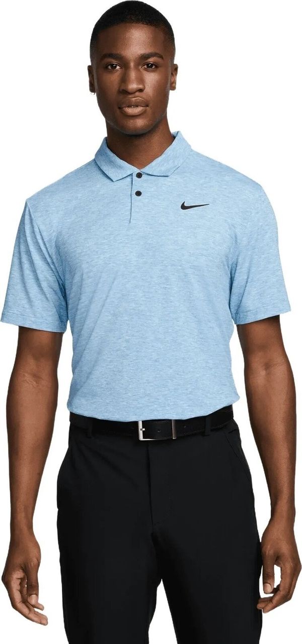 Nike Nike Dri-Fit Tour Heather Mens Polo Light Photo Blue/Black M
