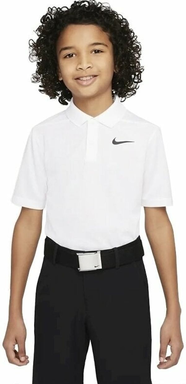 Nike Nike Dri-Fit Victory Boys Golf Polo White/Black XL