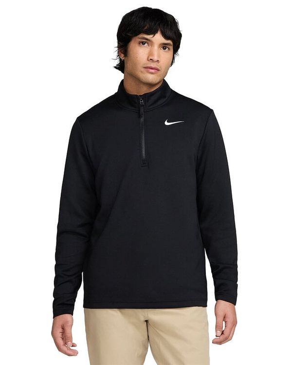 Nike Nike Dri-Fit Victory Therma Flex 1/2 Zip Mens Top Black/Black/White L Суитшърт