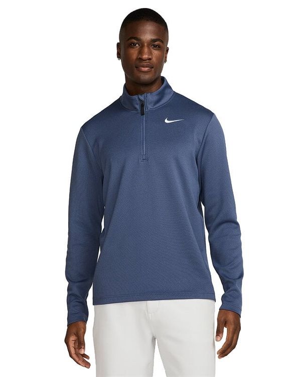 Nike Nike Dri-Fit Victory Therma Flex 1/2 Zip Mens Top Diffused Blue/Obsidian/White XL Суитшърт