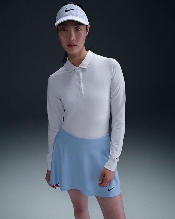 Nike Nike Dri-Fit Victory Womens Long Sleeve White/Black M Риза за поло