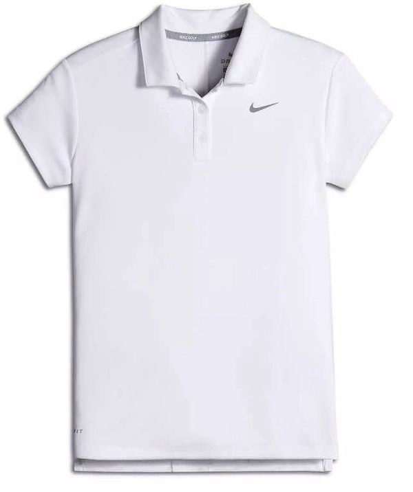 Nike Nike Dry Sleeveless Womens Polo Shirt White/Flat Silver L