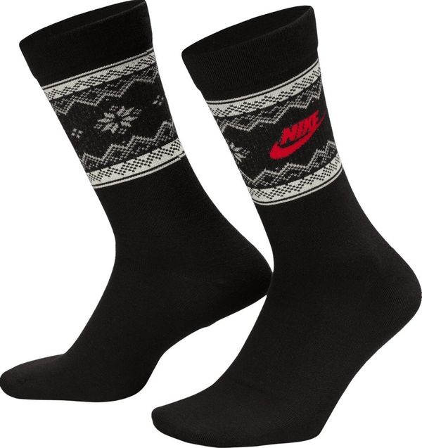 Nike Nike Essential Holiday Crew Чорапи White/Black L