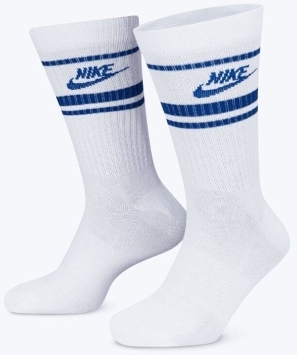 Nike Nike Sportswear Dri-FIT Everyday Essential Чорапи White/Game Royal/Game Royal L