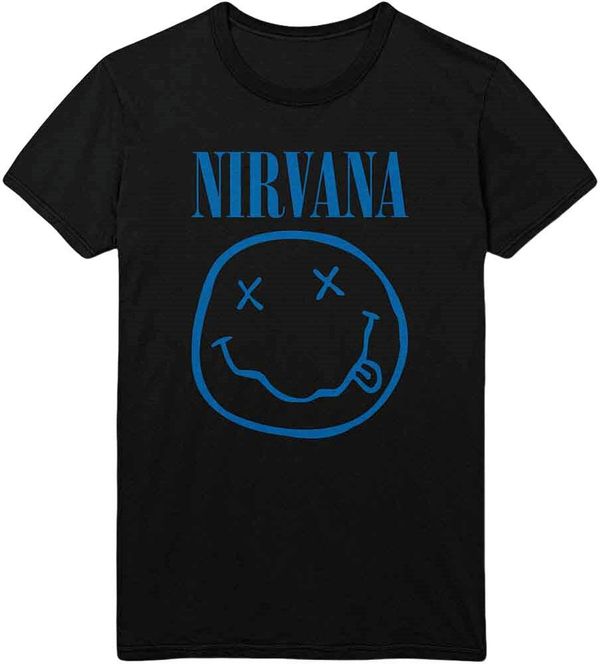 Nirvana Nirvana Риза Blue Happy Face Unisex Black S