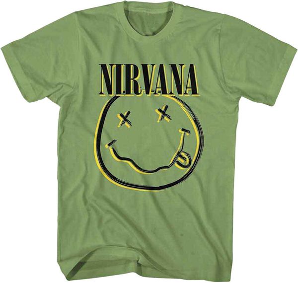 Nirvana Nirvana Риза Inverse Happy Face Unisex Green S