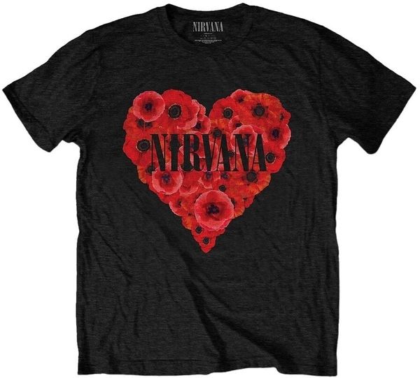 Nirvana Nirvana Риза Poppy Heart Unisex Black XL