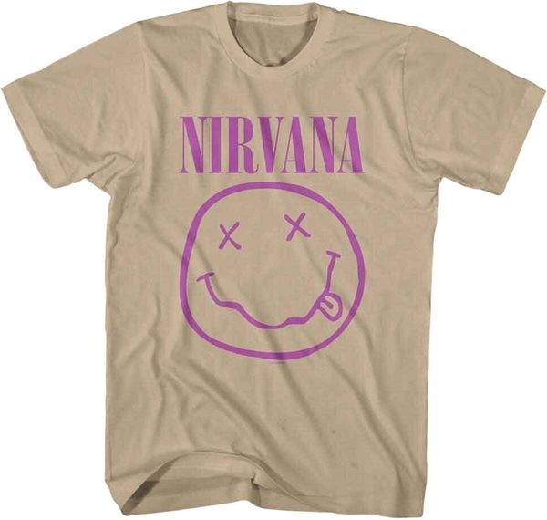 Nirvana Nirvana Риза Purple Happy Face Unisex Sand L
