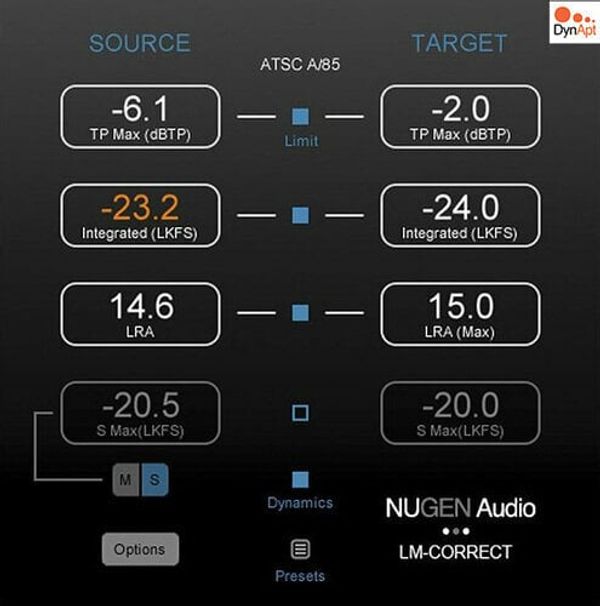 Nugen Audio Nugen Audio LM-Cor w DynApt (Extension) (Дигитален продукт)