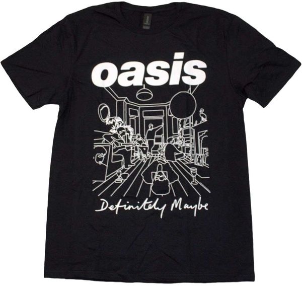 Oasis Oasis Риза Definitely Maybe Line Drawing Unisex Black S