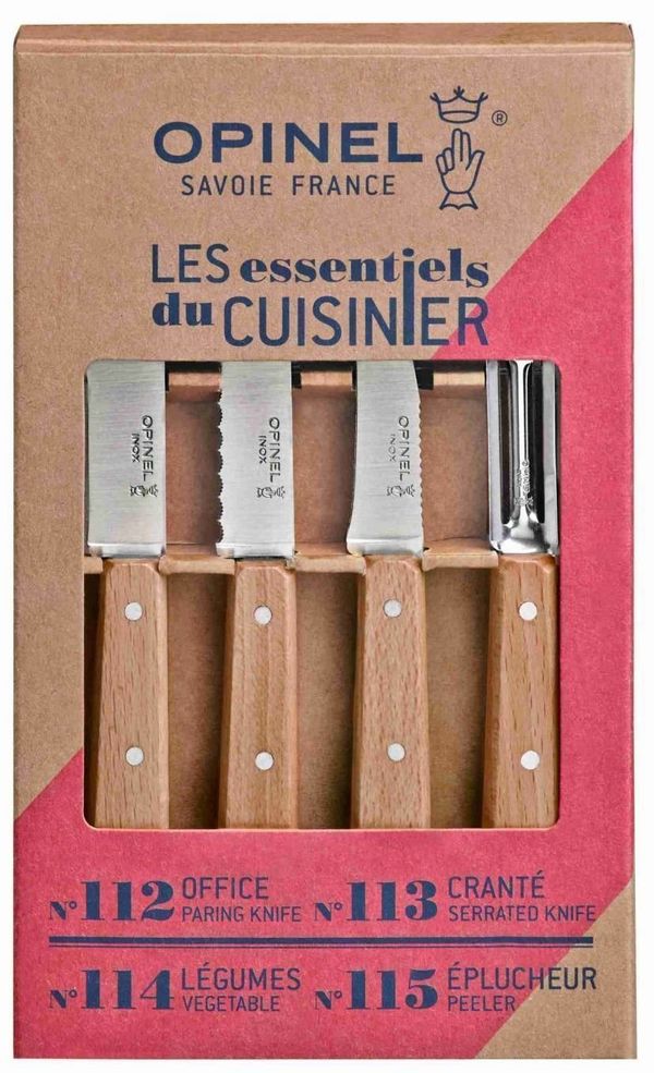 Opinel Opinel Les Essentiels Box Set - Beech Пикник, кухненски нож