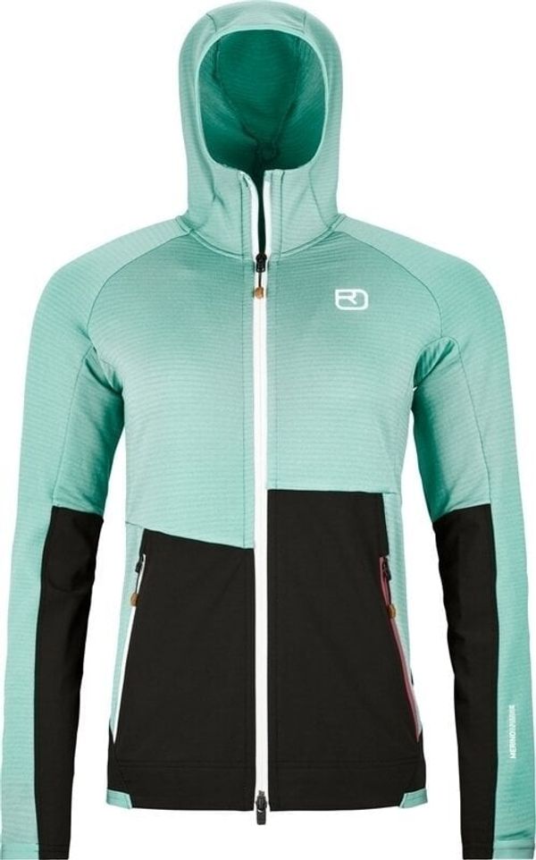 Ortovox Ortovox Fleece Rib Hoody Womens Aquatic Ice S Суичър за открито