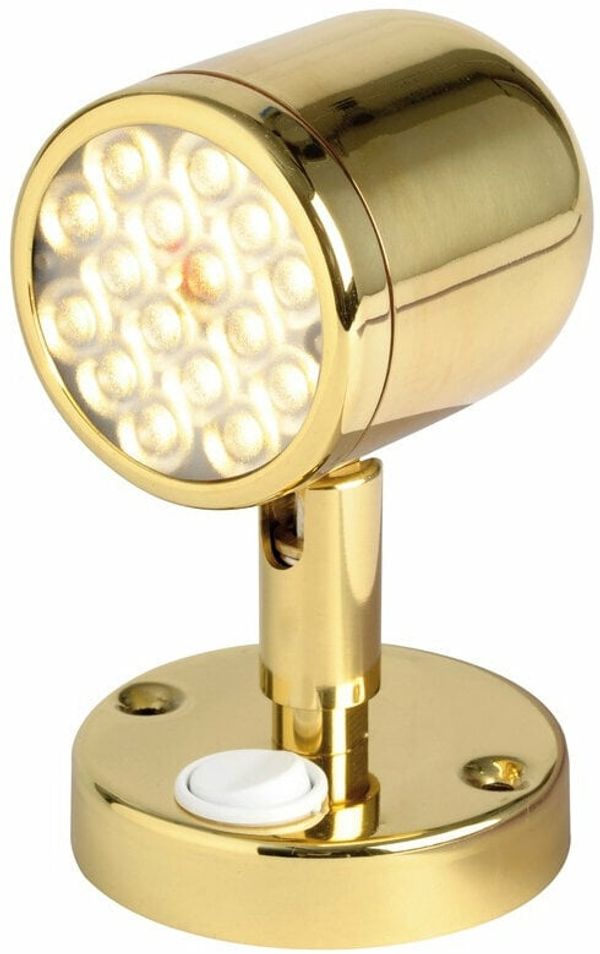 Osculati Osculati Articulated Spotlight Polished Brass with Switch