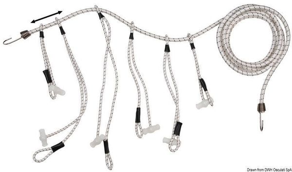 Osculati Osculati Sail centipede White 10 mm 3 m Бънджи въже