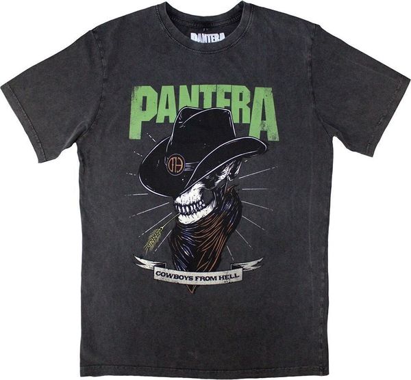 Pantera Pantera Риза Skeleton Cowboy Stone Wash Unisex Charcoal Grey 2XL