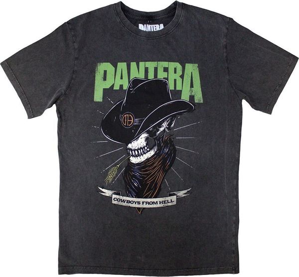 Pantera Pantera Риза Skeleton Cowboy Stone Wash Unisex Charcoal Grey S