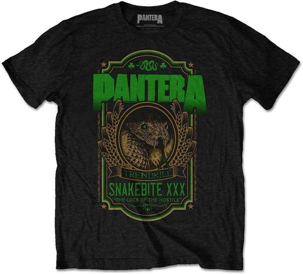 Pantera Pantera Риза Snakebite XXX Label Unisex Black 2XL