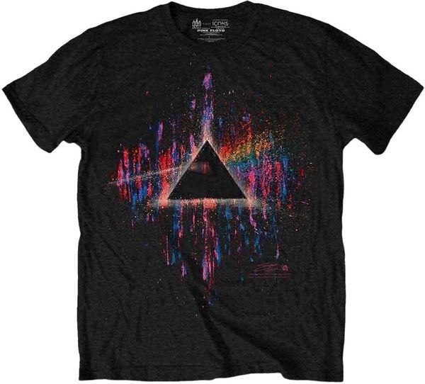 Pink Floyd Pink Floyd Риза Dark Side of the Moon Pink Splatter Unisex Black L