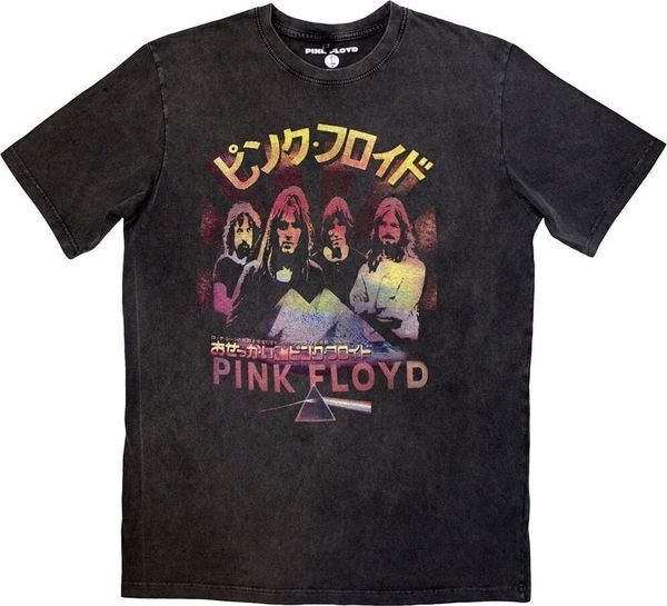 Pink Floyd Pink Floyd Риза Japan Poster Stone Wash Unisex Charcoal Grey 2XL