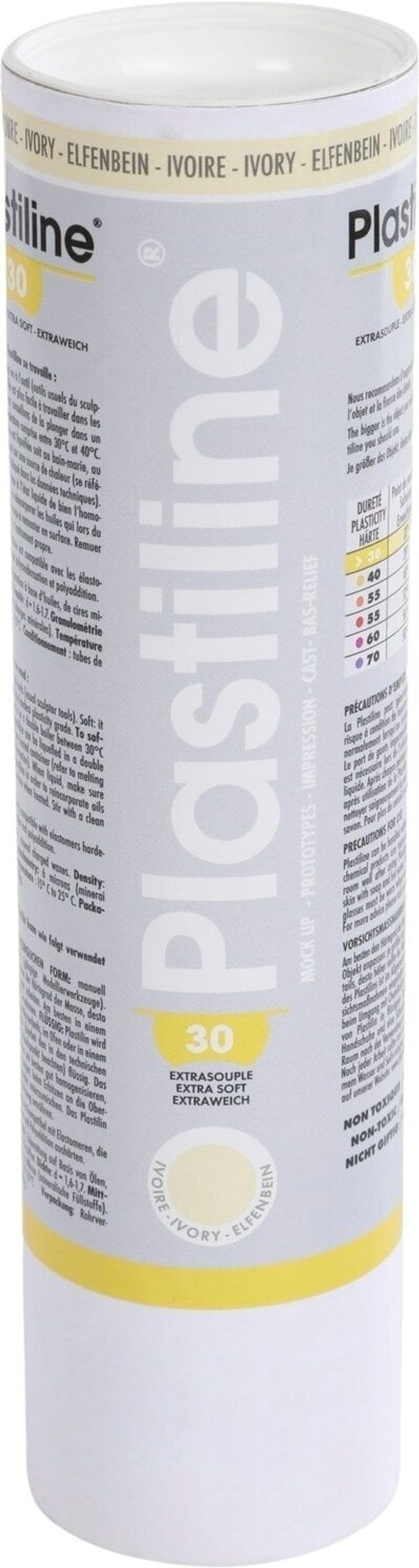 Plastiline Plastiline Plasticine Hardness Професионална глина Ivory 1 kg
